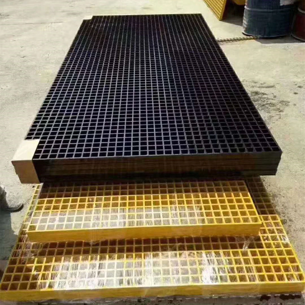 Fiberglass Reinforced Plastic FRP Grating for Drain Cover, GRP Swimming Pool &amp; Deck Overflow Floor Panel Grating