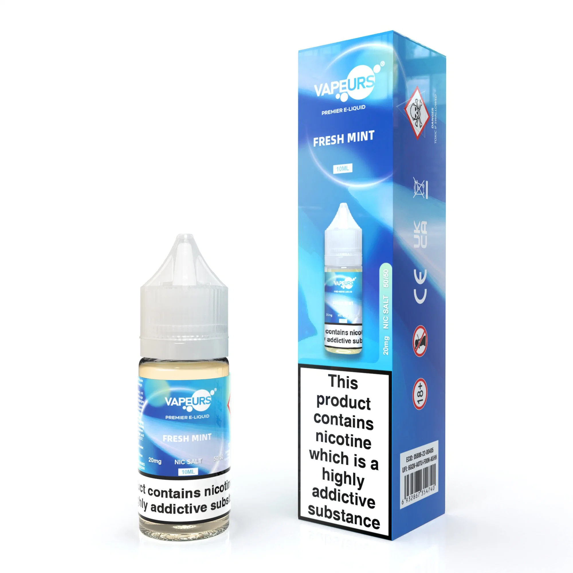 Strong Taste Tpd 10ml Plastic Bottle E Juice Real Fruit Flavors 3mg 6mg 20mg Nicotine Salt E-Juice Vape Juice for Disposable/Chargeable Vape