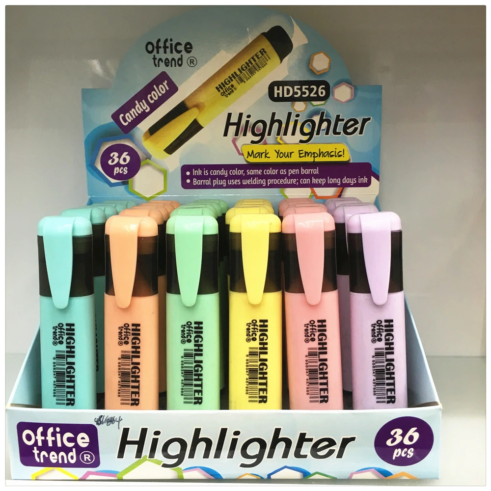 Candy Color Wholesale Highlighter Pen Factory for Promotional Gift Stationery