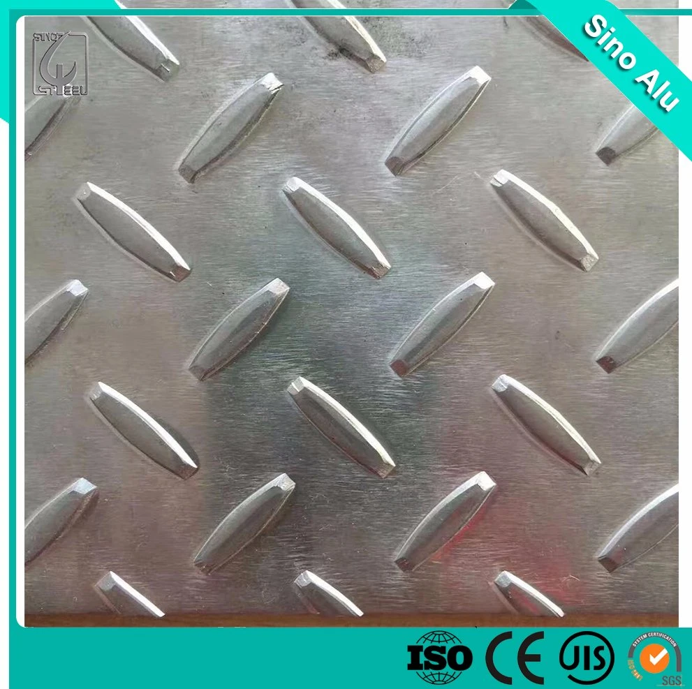 Widely Used Production 1000, 3000, 5000, 8000 Series Diamond Embossed Aluminum Sheet