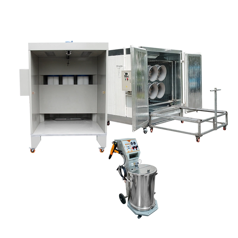 Powder Coating Equipment with Manual Powder Painting Booth and Oven