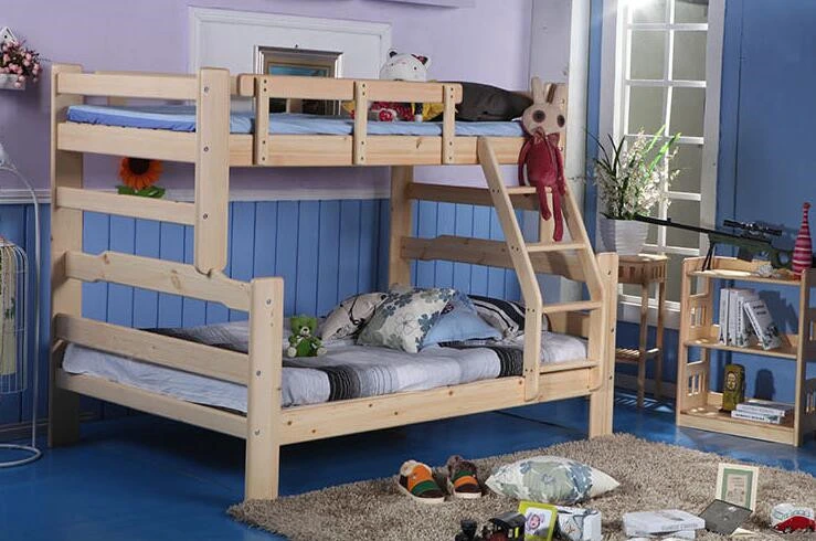 Solid Wooden Bed Room Bunk Beds Children Bunk Bed (M-X2219)