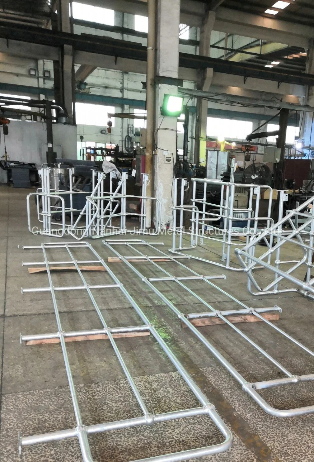 Jimu Pre-Fabricated Welded Ball Joint Ms Steel Handrail Panels