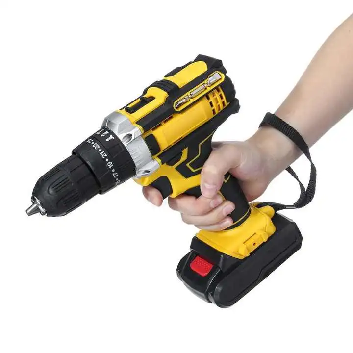 High Power Rechargeable Lithium-Ion Drill Electric Screwdriver Set Impact Drill Power