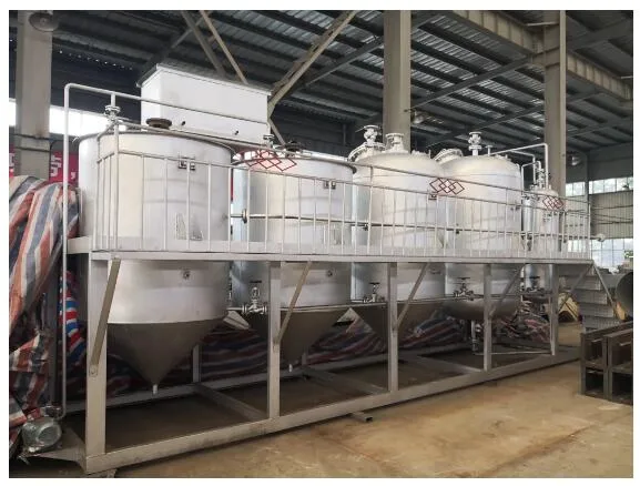 High Technology Continuous Vegetable Oil Refining Production Line Equipment