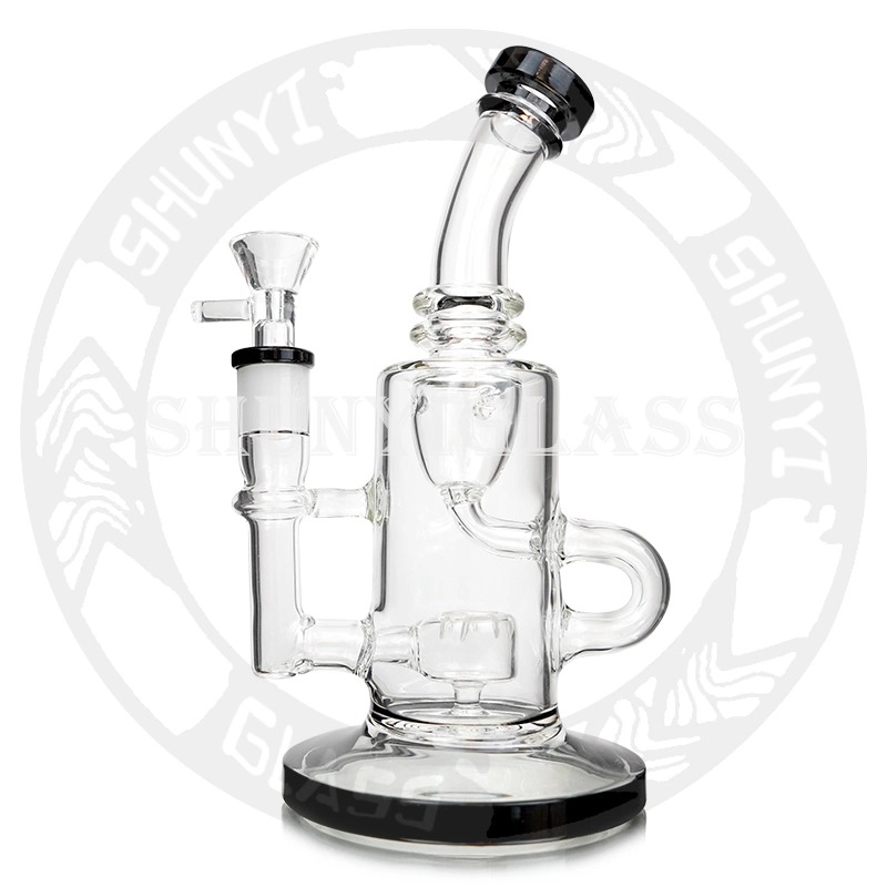 Bent Neck DAB Rig Honeycomb Jet Perc Recycler Glass Smoking Pipe Hookah Glass Water Pipe