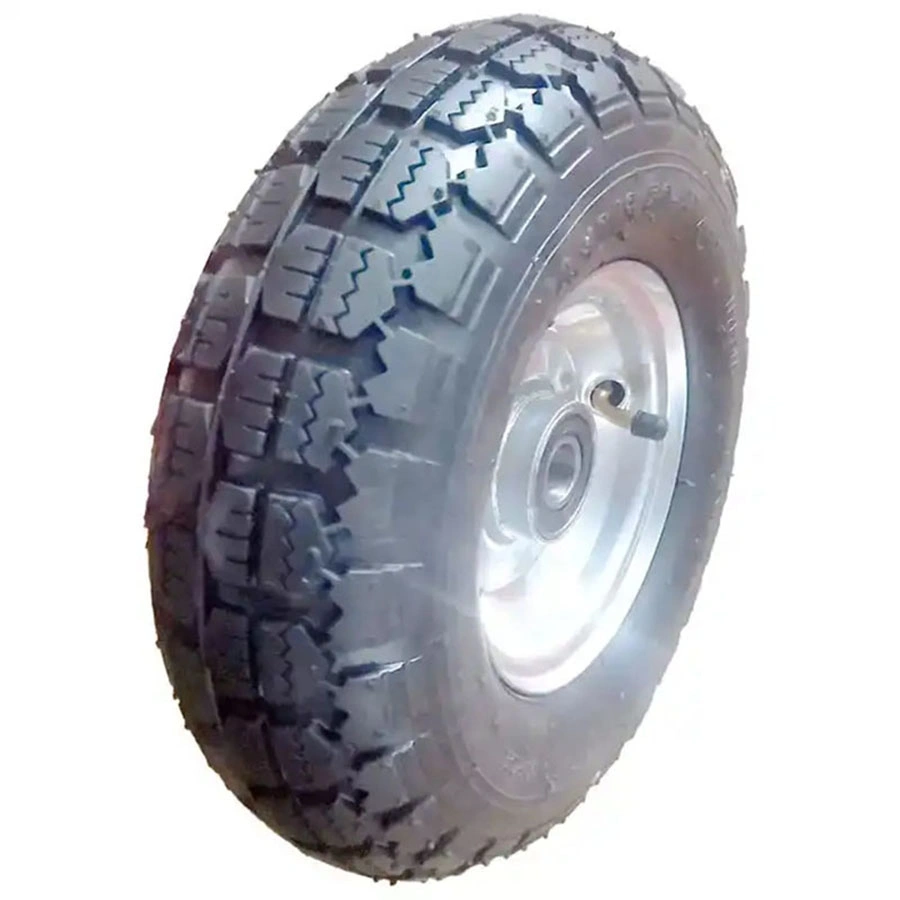 Original Factory Supply 400-8 Rubber Tire Solid Flat-Free 4.00-8 Heavy Duty Wheel for Wheelbarrow