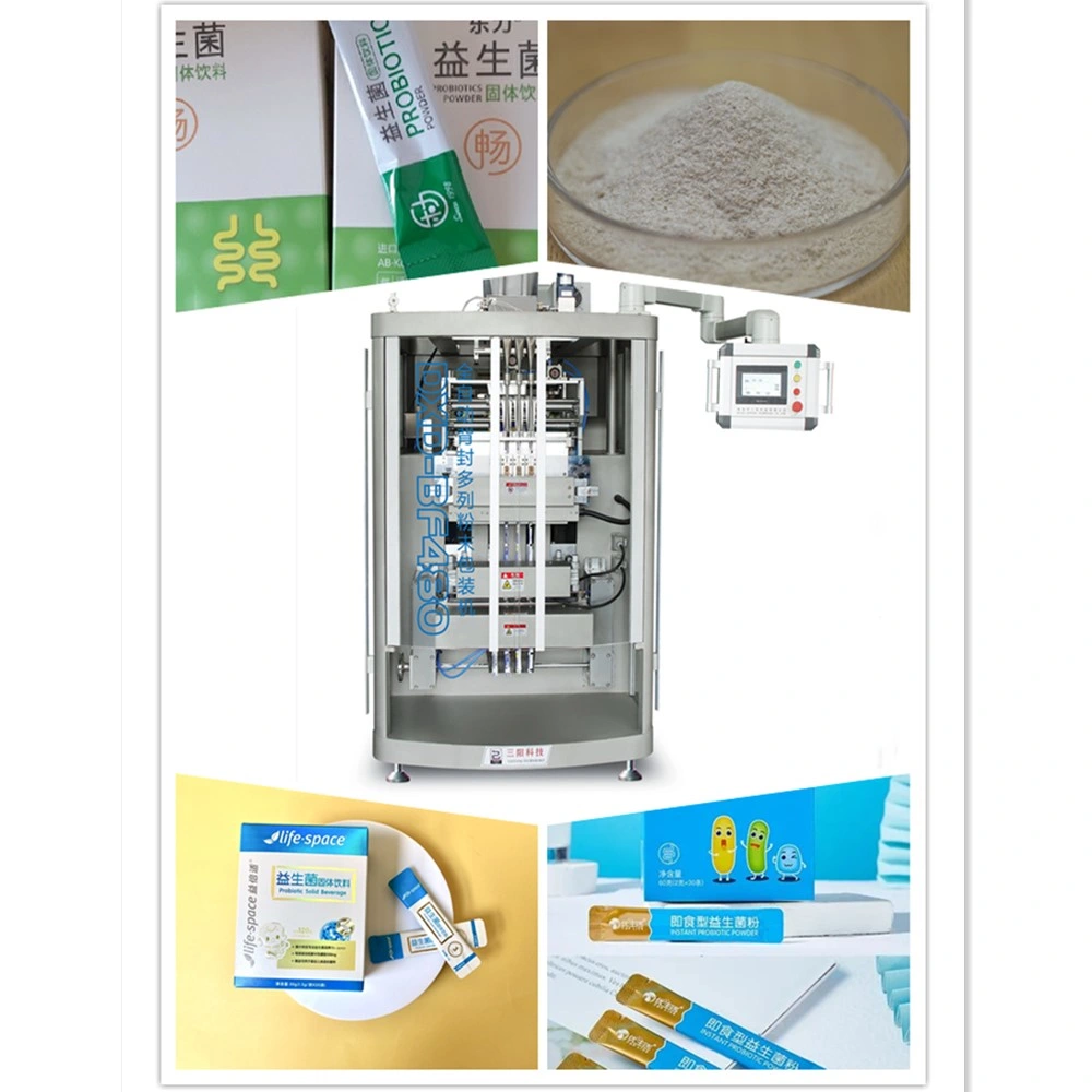 Enzyme Probiotics Powder Stick Bag Form Filling Flow Packaging Packing Machine