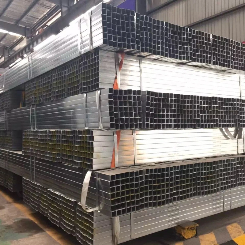 Square Galvanized Steel Tube for Constructions Furniture Pipe