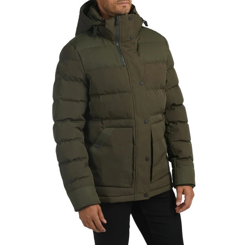 2023 Top Quality Men's Winter Short Light Weight Softshell Casual Quilted Hooded Nv-003 Detachable Down Jacket Puffer Jacket