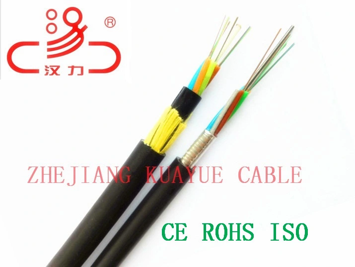 Personalización de la muestra al aire libre 12-96 ADSS Core Monomodo Cable de fibra óptica ADS