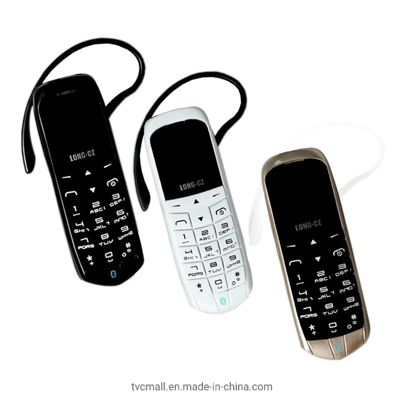 J8 0.66-дюймовый мини-сотовый телефон Bluetooth Earphone Поддержка набора номера Телефон для SIM-карты Mirco Mobile