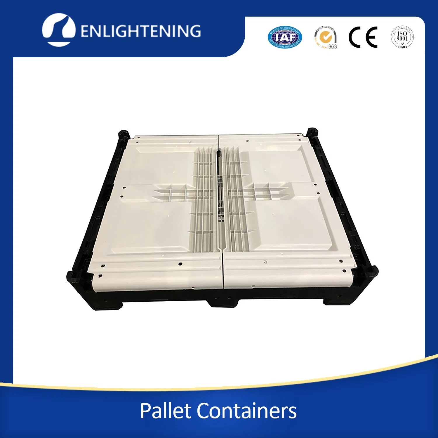 Les contenants alimentaires en vrac en plastique Zone de stockage de palettes Heavy Duty Cotainer de palette