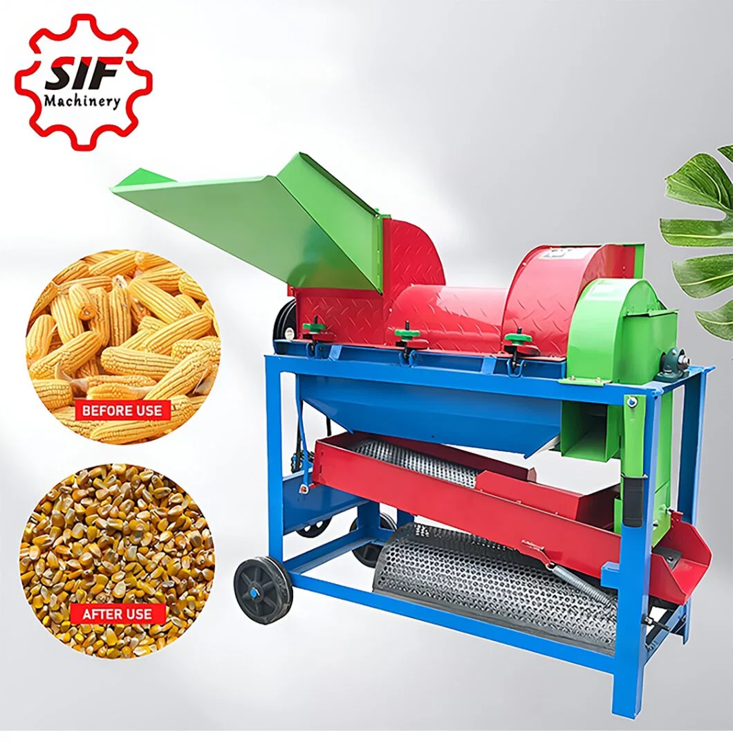 Farm Machine Mini Corn Harvester Maize Husking Machine Grain Thresher Rice Thresher Machine Corn Thresher Machine