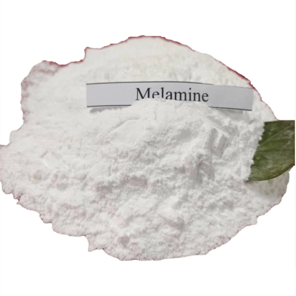 مواد خام صينية مواد كيميائية 99.5% 99.8% مسحوق أبيض اللون من مادة الميلامين