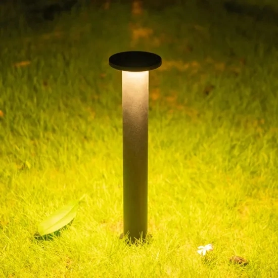 Outdoor غامرة عصا نحاسية Bollard شجرة الطاقة الشمسية LED كلب خارجي الطابق فين ورقة نينغبو بريس جاردينيينج حديقة حديقة شنقا المصابيح المعدنية