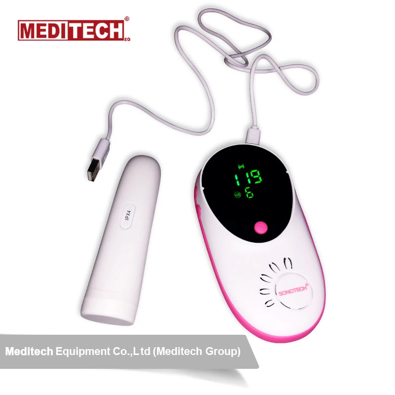 Wireless Pocket Color Fetal Doppler Home Use Handheld Obstetric Ultrasound for Pregency