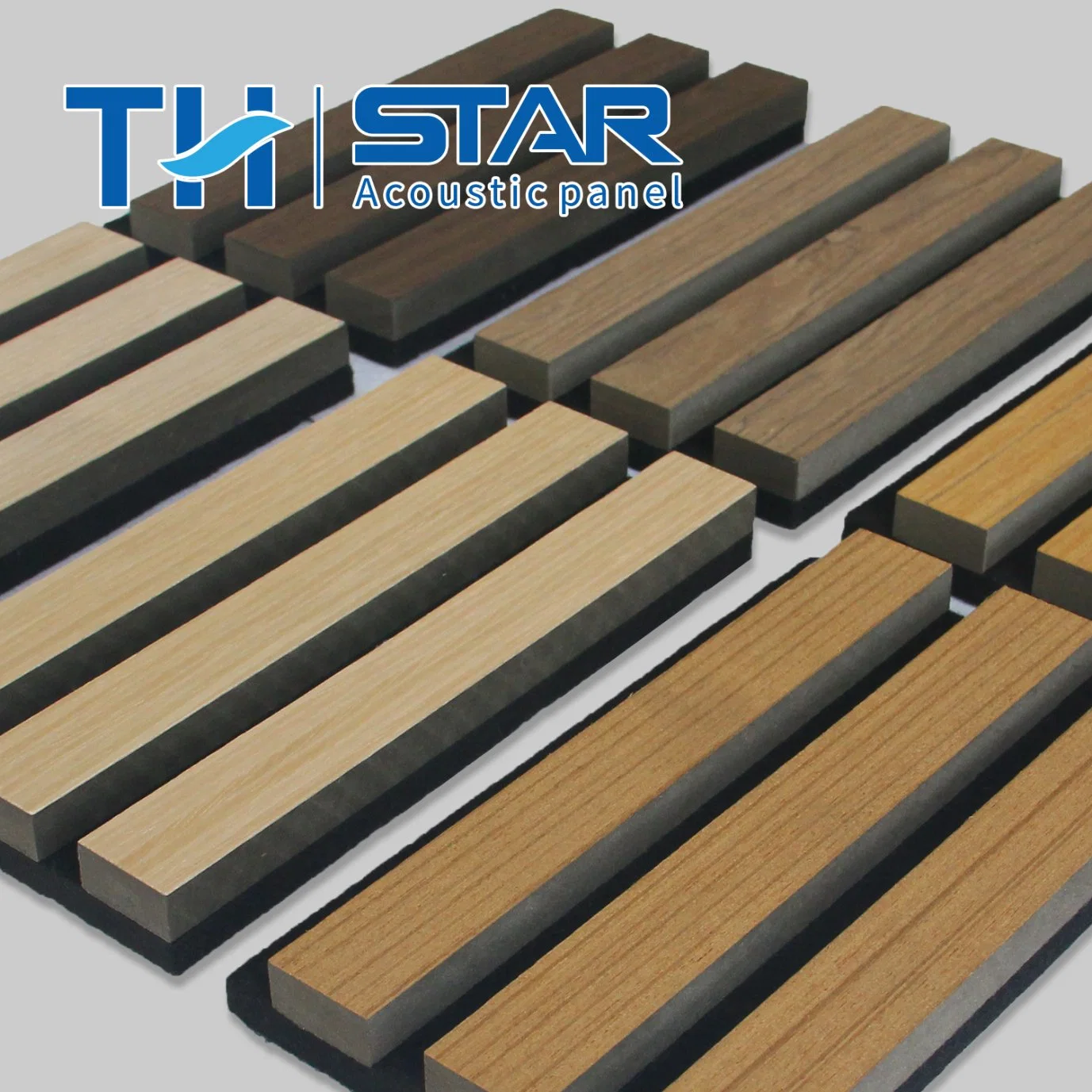 Akupanel Wooden Veneer Oak Slat Panel Acoustic