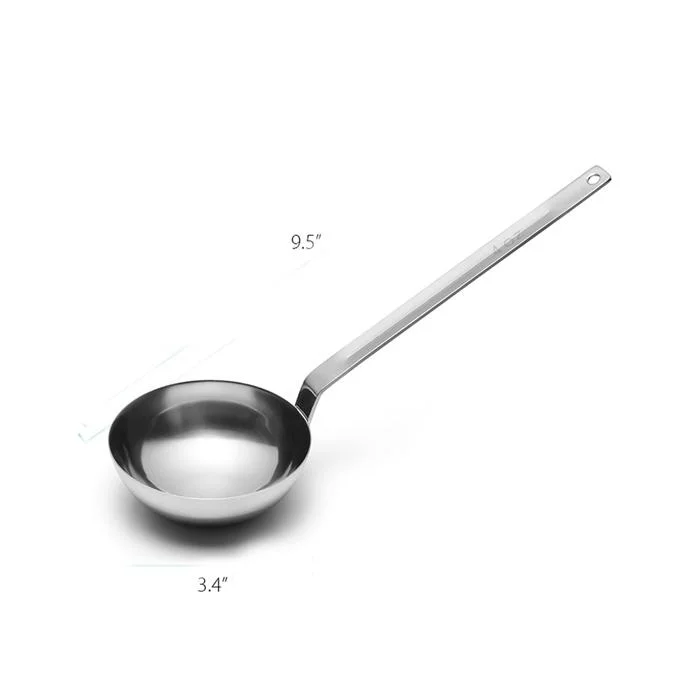 304 Stainless Steel Round Soup Ladle Kitchenware Tasting Spoon