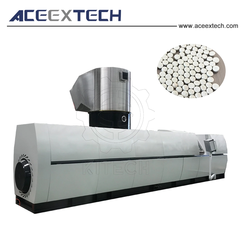 Die Face Hot Cutting PP Fiber Plastic Agglomerating Machine