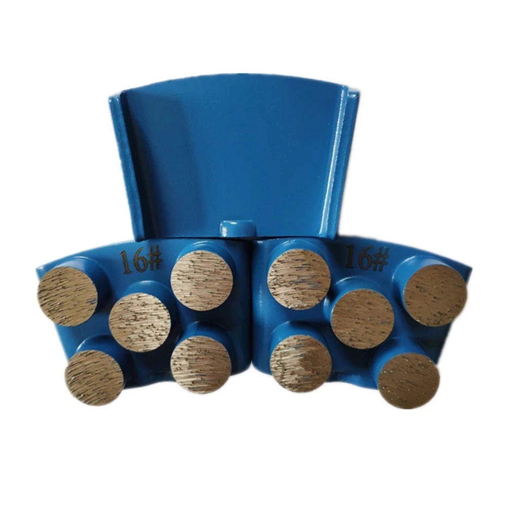 Three Dovetail PCD Grinding Disc M6 Thread Holes Blastrac PCD Polishing Pads Round Grinding Segment off Epoxy