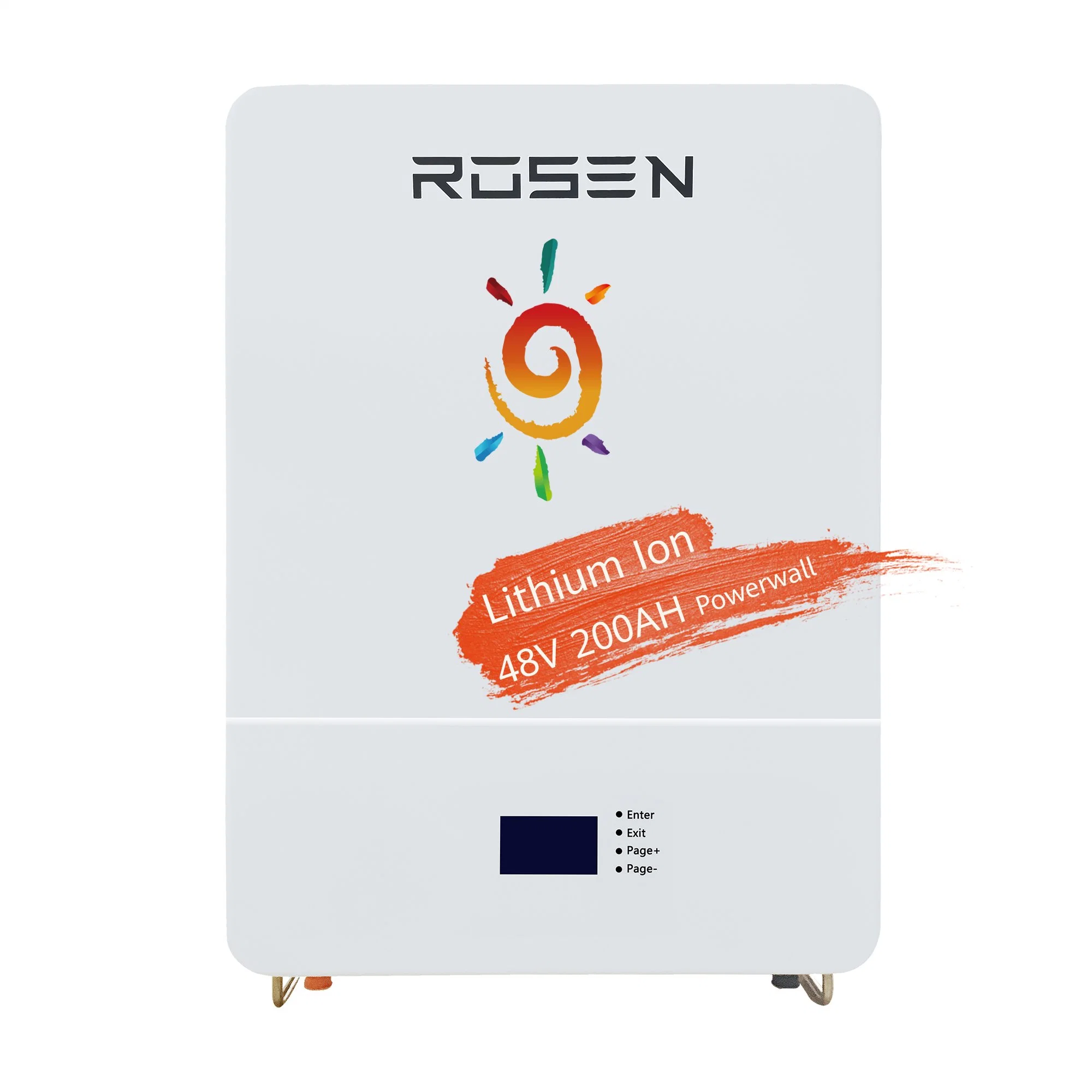 Rosenpv 48V 200ah Bateria Solar Bateria de Fosfato de Ferro de Lítio Armazenamento Solar