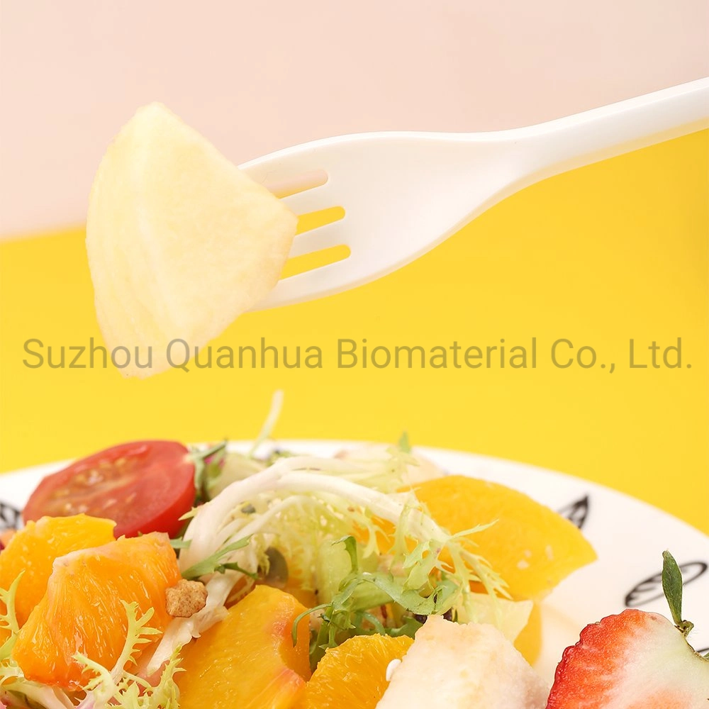 Quanhua Bulk Package Individually Wrapped OEM ODM 100% Cpla Cheap Biodegradable Disposable Cutlery