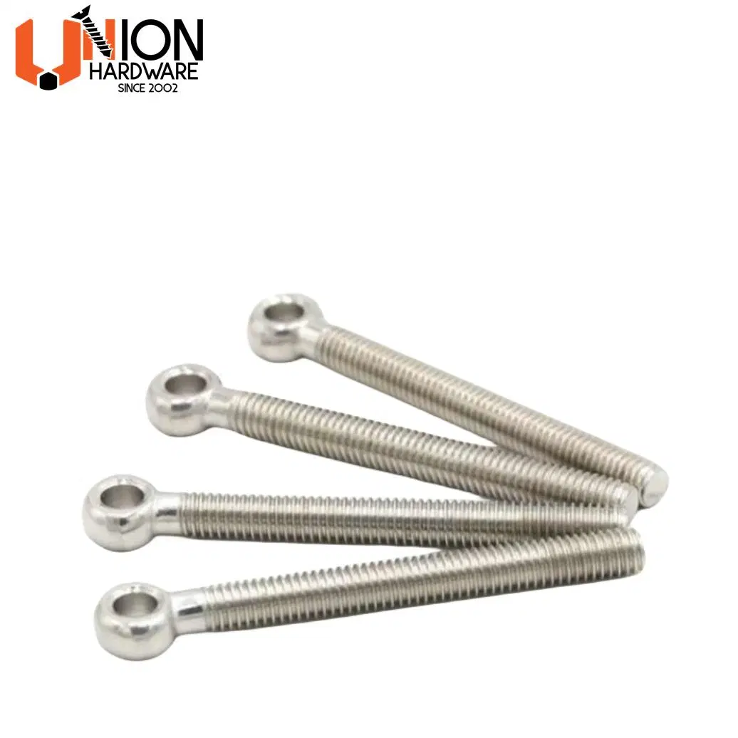 Factory Direct Supply Stainless Steel SUS 304 SUS316 Lag M6 M8 N10 Eye Bolts with Collared Head