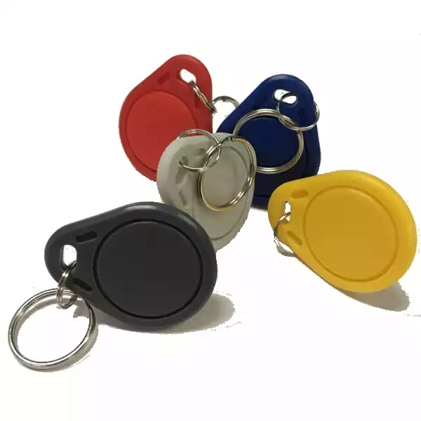 Tk4100 Keyfob Customized Logo Small NFC Identity Authentication Sicherheit und Schutzanhänger Smart Idpassiv beschreibbarer T5577 125kHz RFID Schlüsselanhänger Schlüssel Schlüsselanhänger Mit Ring