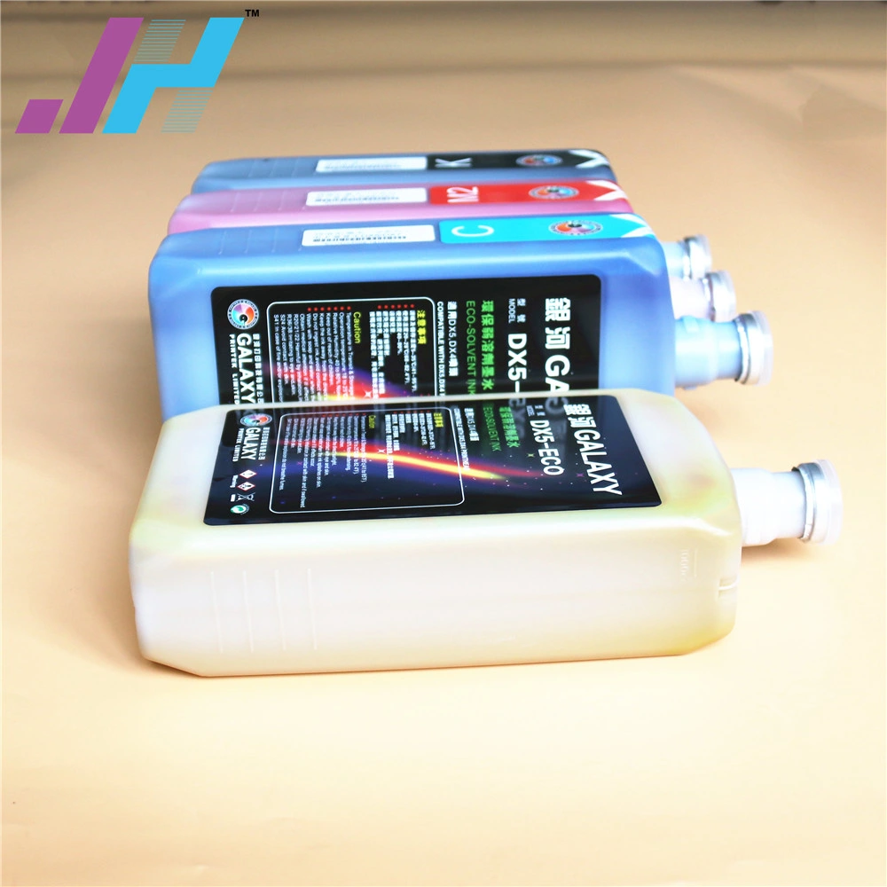 100% Original Galaxy Dx5 Eco-Solvent Ink for Dx4/Dx5/Dx7 Printhead