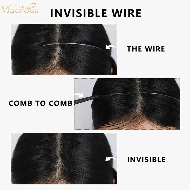 Invisible Wire Synthetic Clips in Hair Extension Colors False Hair Hairpieces