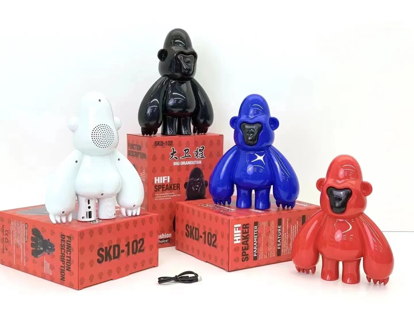 Nuevo (SKD-102) Cartoon Big Orangudan Altavoz inalámbrico Bluetooth para regalo para niños