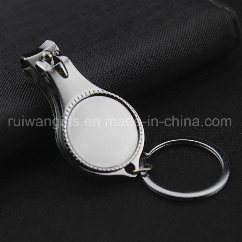 Chromed Metal Multi Functional Keyring Nail Clipper Bottle Opener, Nail Clipper Bottle Opener