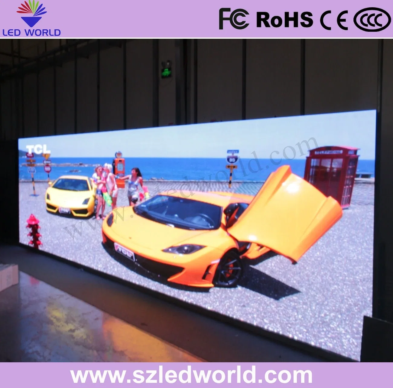 P2.5 3 P4 P5 P6 Indoor LED Display Screen Panel Board for Advertising