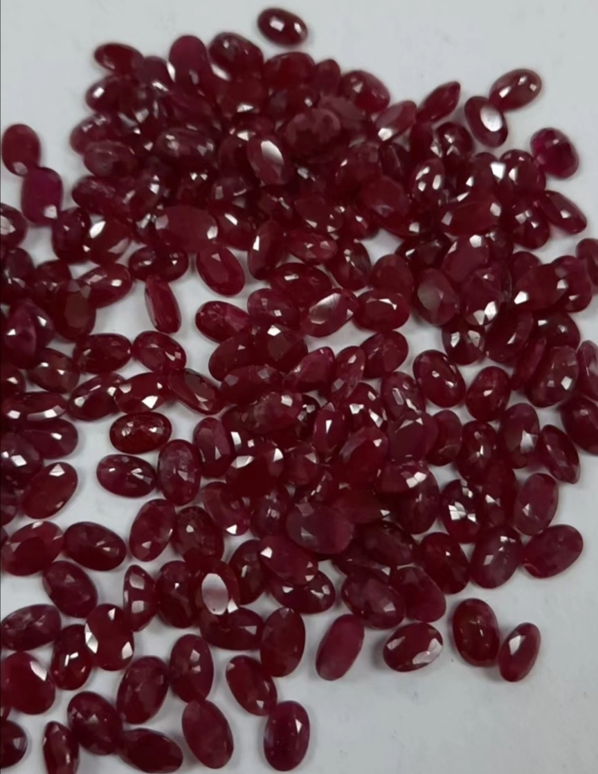 Natural Ruby Oval 3X4 4X6mm Gemstone for Jewelry Making