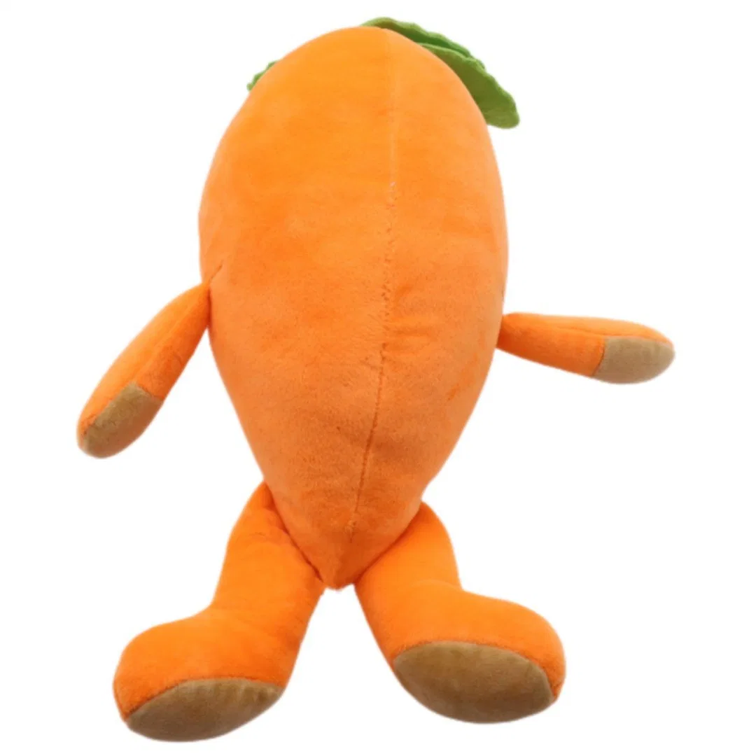 Großhandel niedlichen Gemüsepuppe Kinder Plüsch Karotte Spielzeug Orange 35cm Gefüllte Weiche Kinder Spielzeug Baby Geschenk Radish Sitzende Carota