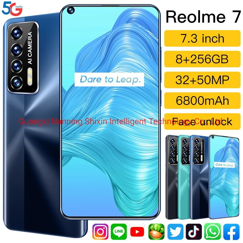 Reolme7 K601 Smartphone Original Android Mobile 8+256GB Original Cellphone Cell Smart Phone