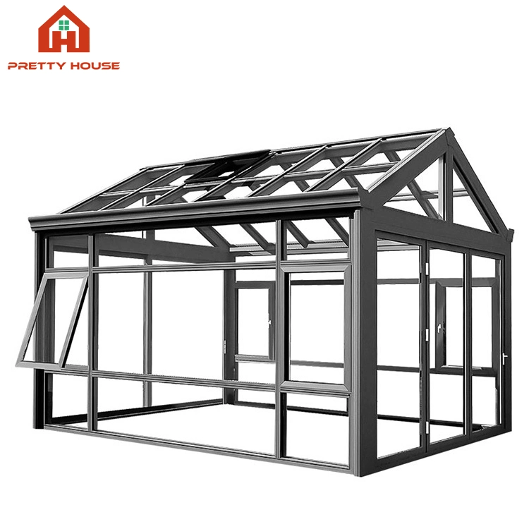 Sun Room Winter Garden Glass Roof 4 Season Prefabricated Greenhouse