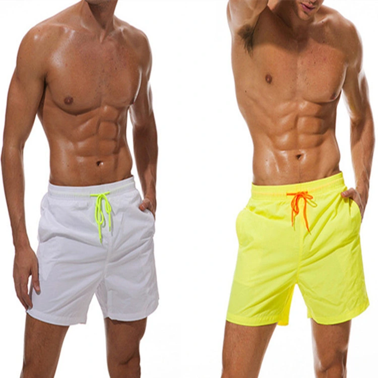 Pantalón corto de playa de diseño deportivo de verano sólido Custom Knee Length Jogger Beach Pantalones cortos de playa de diseño