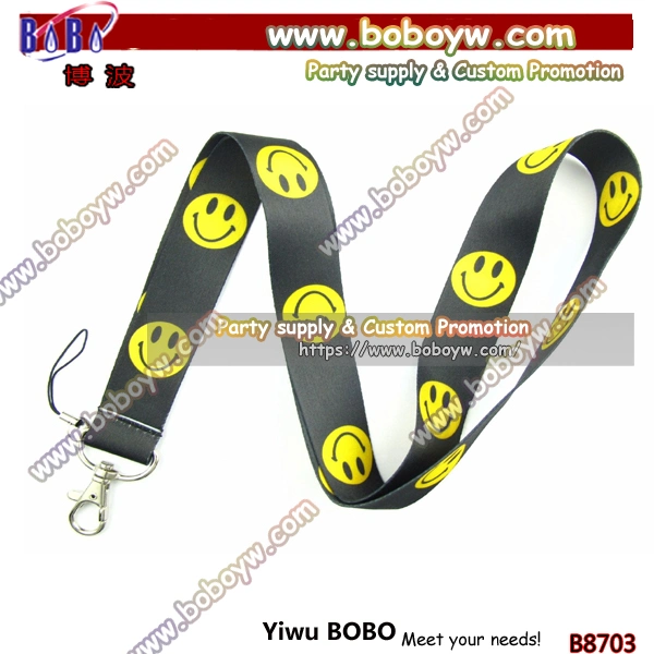 Custom Lanyard Keychain Party Bag Accessories Reflective Shoulder Strap for Bag (B8748)