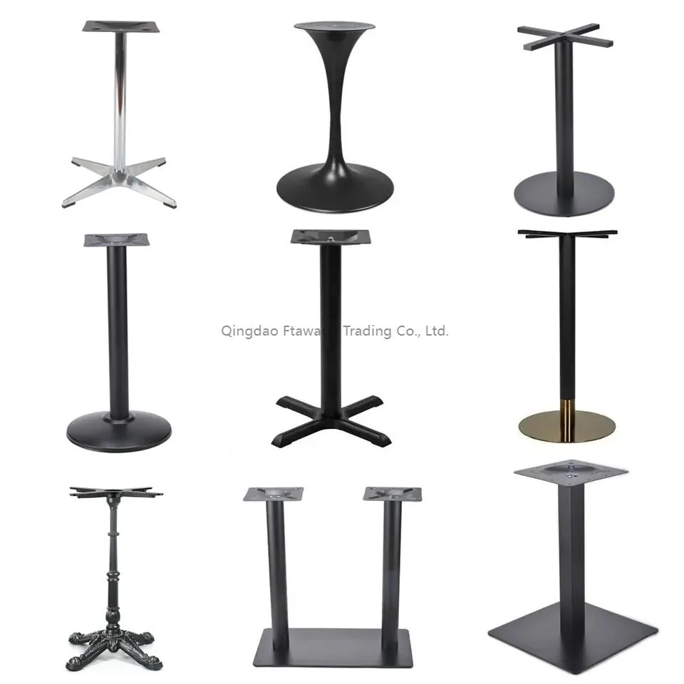 2023 Table Legs Metal Furniture Hardware Modern Stainless Steel Round Dining Table Base