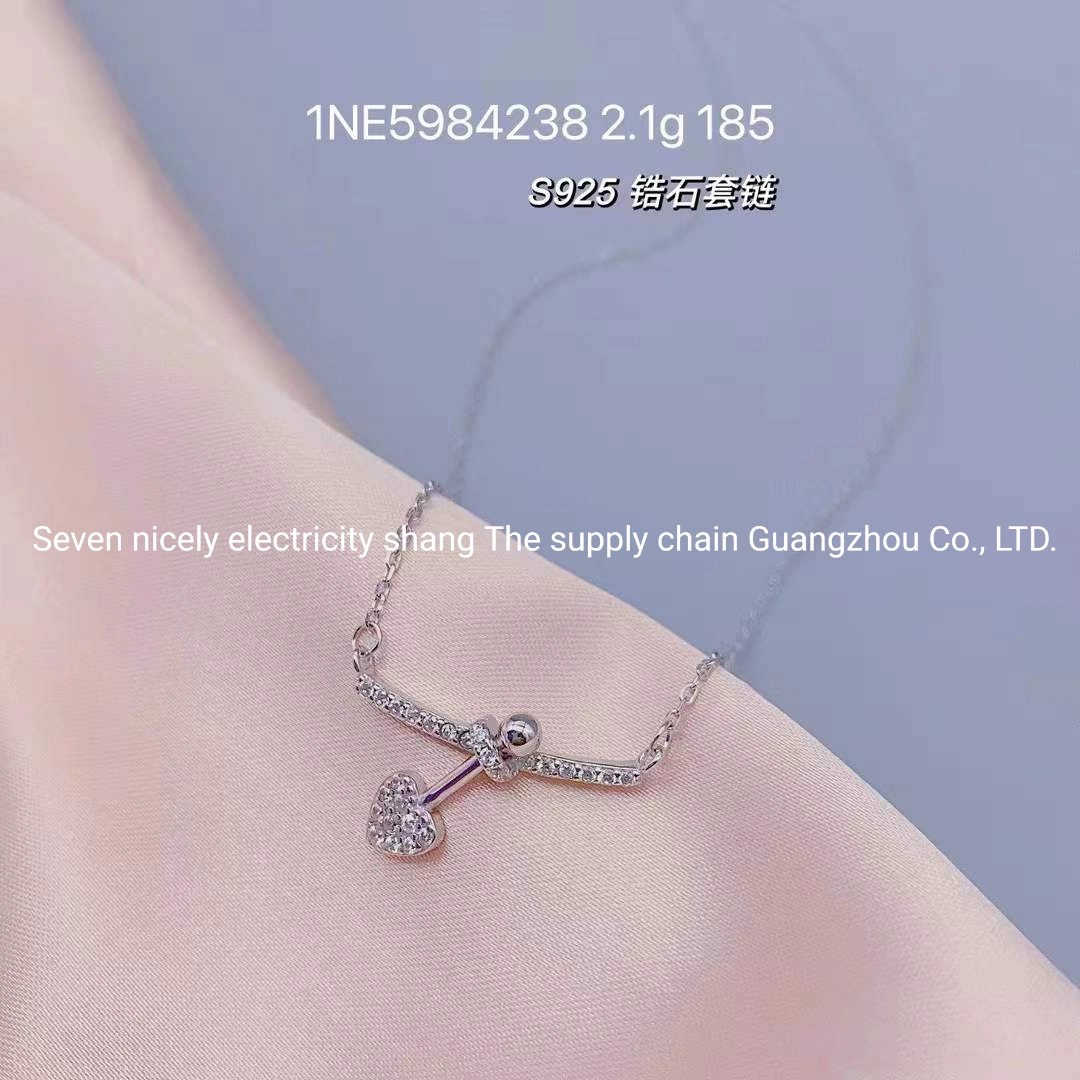 New Design jewellery High quality/High cost performance 925 Sterling Silver Jewellery Fashion Rose Necklace Gift for Women