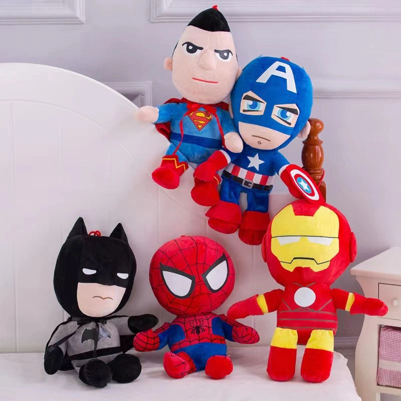 Spiderman Plush Toys Movie Dolls Marvel Avengers Soft Stuffed Hero Captain