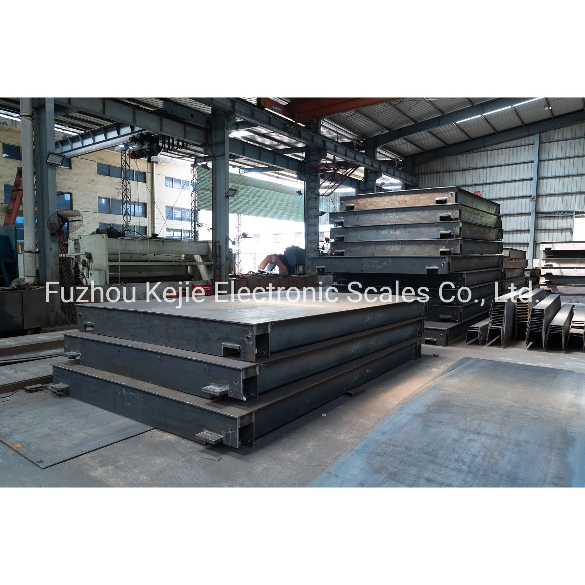 Fuzhou Kejie Factory Electronic Digital 80 Tons Truck Scale/Weighbridge with Weighing Controller for Industrial Truck Weighing