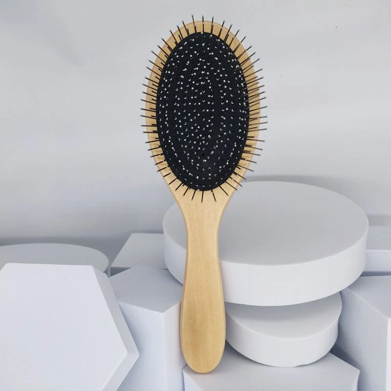 Hot Selling Vegan Hair Brush High Quality Comb Home Anti Static Hair Comb Wooden Natural Detangling Hair Brush