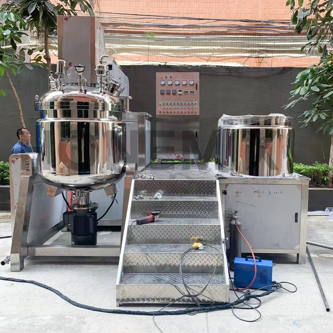 Hone OEM Cosmetics Manufacturer of Production Line Whitening Lotion Making Machine Emulsifier Mixer Vacuum Machine