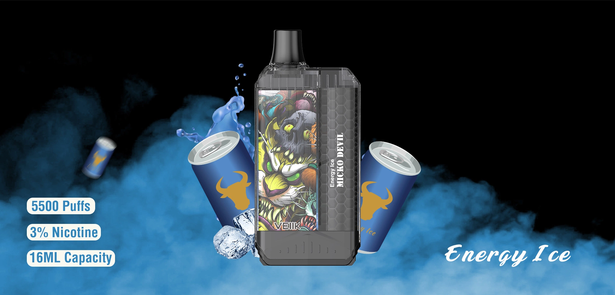 Veiik Micko Devil Vente en gros OEM jetable Vape Pen Devil 5500 Bouffées