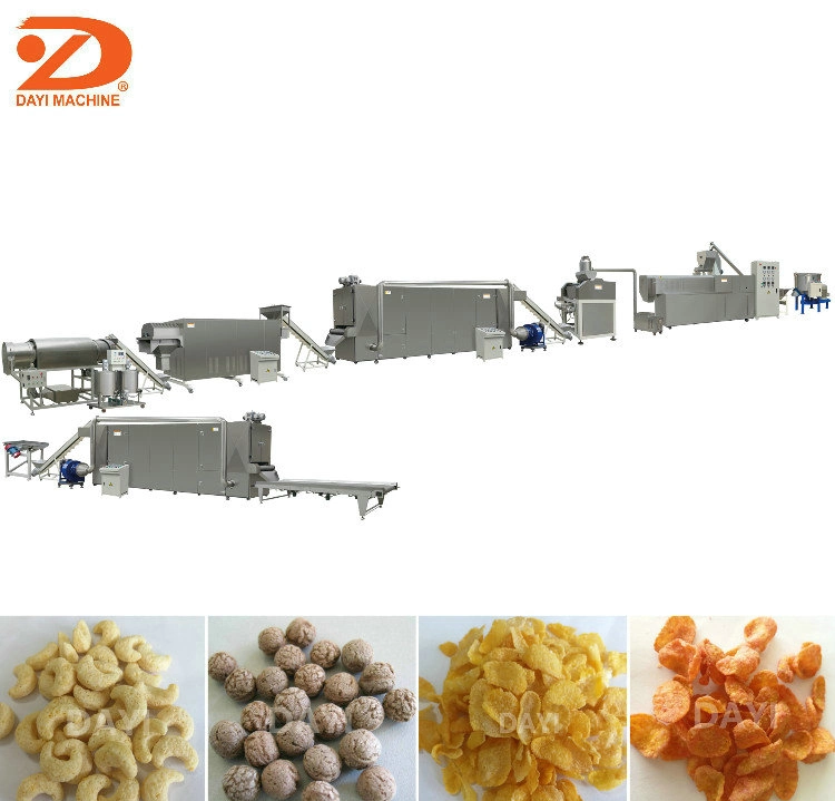 Industrial automática de cereales de desayuno copos de maíz que Maquinaria