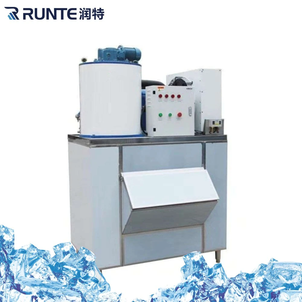 Runte High quality/High cost performance  Long Warranty Energy Saving Intelligent Flake Ice Making Machine 1 Ton