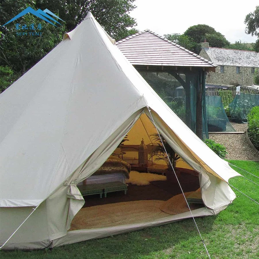 5m 6m Bell Tent Oxford Glamping Yurt Tent for Camping